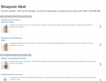 Tablet Screenshot of desayunoideal.blogspot.com
