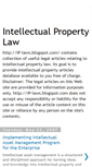 Mobile Screenshot of ip-laws.blogspot.com