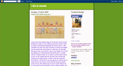Desktop Screenshot of aarthi-lifeissweet.blogspot.com