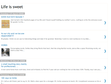 Tablet Screenshot of aarthi-lifeissweet.blogspot.com