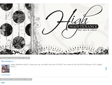 Tablet Screenshot of highmaintenanceconway.blogspot.com