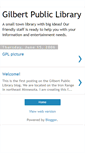 Mobile Screenshot of gilbertpubliclibrary.blogspot.com