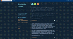 Desktop Screenshot of erichoffer.blogspot.com