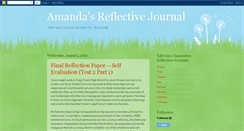 Desktop Screenshot of amandasreflectivejournal.blogspot.com