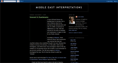 Desktop Screenshot of middleeastinterpretations.blogspot.com
