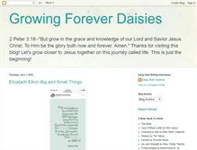 Tablet Screenshot of growingforeverdaisies.blogspot.com