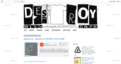 Desktop Screenshot of destroywithcare.blogspot.com