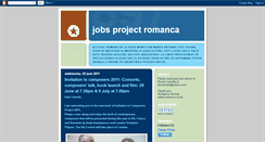 Desktop Screenshot of jobsprojectromanca.blogspot.com