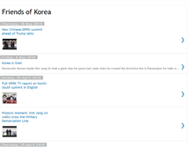 Tablet Screenshot of friendsofkorea.blogspot.com