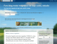 Tablet Screenshot of foroblogmotormagneticodebajocosto.blogspot.com