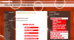 Desktop Screenshot of nekretninebecej.blogspot.com