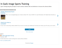 Tablet Screenshot of ingodsimagesportstraining.blogspot.com