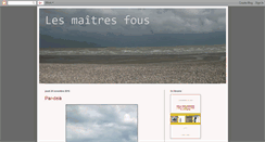 Desktop Screenshot of lesmaitresfous.blogspot.com