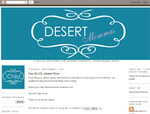 Tablet Screenshot of desertmommas.blogspot.com