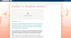 Desktop Screenshot of mothertodaughterpoems.blogspot.com