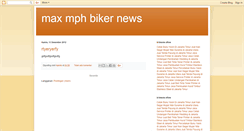 Desktop Screenshot of max-mph-biker-news.blogspot.com