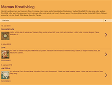 Tablet Screenshot of mamas-kreativblog.blogspot.com