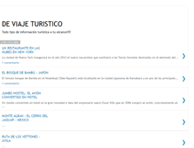 Tablet Screenshot of deviajeturistico.blogspot.com