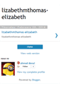 Mobile Screenshot of lizabethmthomas-elizabeth.blogspot.com