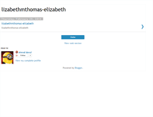 Tablet Screenshot of lizabethmthomas-elizabeth.blogspot.com
