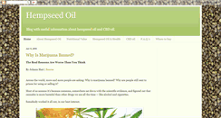 Desktop Screenshot of hempseed-oil.blogspot.com
