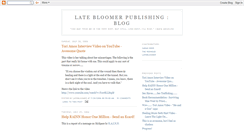 Desktop Screenshot of latebloomerpublishing.blogspot.com