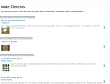 Tablet Screenshot of comunicamateciencias.blogspot.com