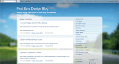 Desktop Screenshot of bytemedesign.blogspot.com