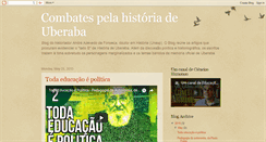 Desktop Screenshot of historiadeuberaba.blogspot.com