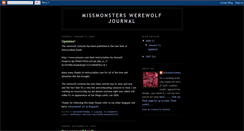 Desktop Screenshot of missmonsterwerewolf.blogspot.com