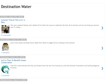 Tablet Screenshot of destinationwater.blogspot.com
