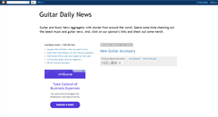 Desktop Screenshot of guitardailynews.blogspot.com