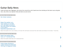 Tablet Screenshot of guitardailynews.blogspot.com