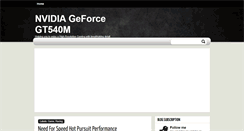 Desktop Screenshot of gt540m.blogspot.com