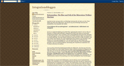 Desktop Screenshot of integrationsbloggen.blogspot.com