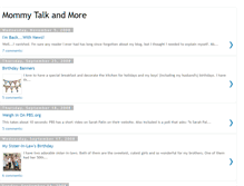 Tablet Screenshot of mommytalkandmore.blogspot.com