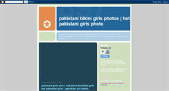 Desktop Screenshot of pakistani-bikini-girls-photo.blogspot.com