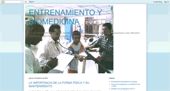 Desktop Screenshot of entrenamientoybiomedicina.blogspot.com