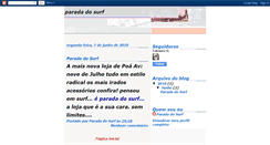 Desktop Screenshot of paradadosurf.blogspot.com