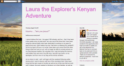 Desktop Screenshot of lauratheexplorerskenyanadventure.blogspot.com