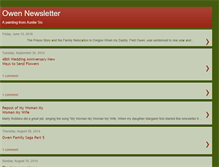Tablet Screenshot of owennewsletter.blogspot.com