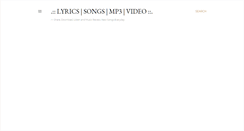 Desktop Screenshot of lyric-song.blogspot.com