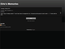 Tablet Screenshot of elric-memories.blogspot.com