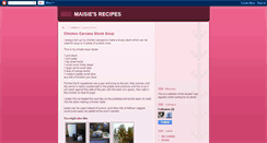 Desktop Screenshot of maisiesrecipes.blogspot.com