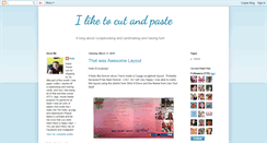 Desktop Screenshot of iliketocutandpaste.blogspot.com