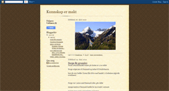 Desktop Screenshot of kunnskapermakt.blogspot.com