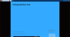 Desktop Screenshot of lankapublisher-hot.blogspot.com