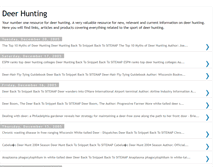 Tablet Screenshot of deerhuntingtoday.blogspot.com
