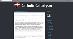 Desktop Screenshot of catholiccataclysm.blogspot.com