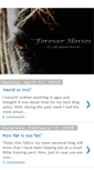 Mobile Screenshot of foreverhorses.blogspot.com